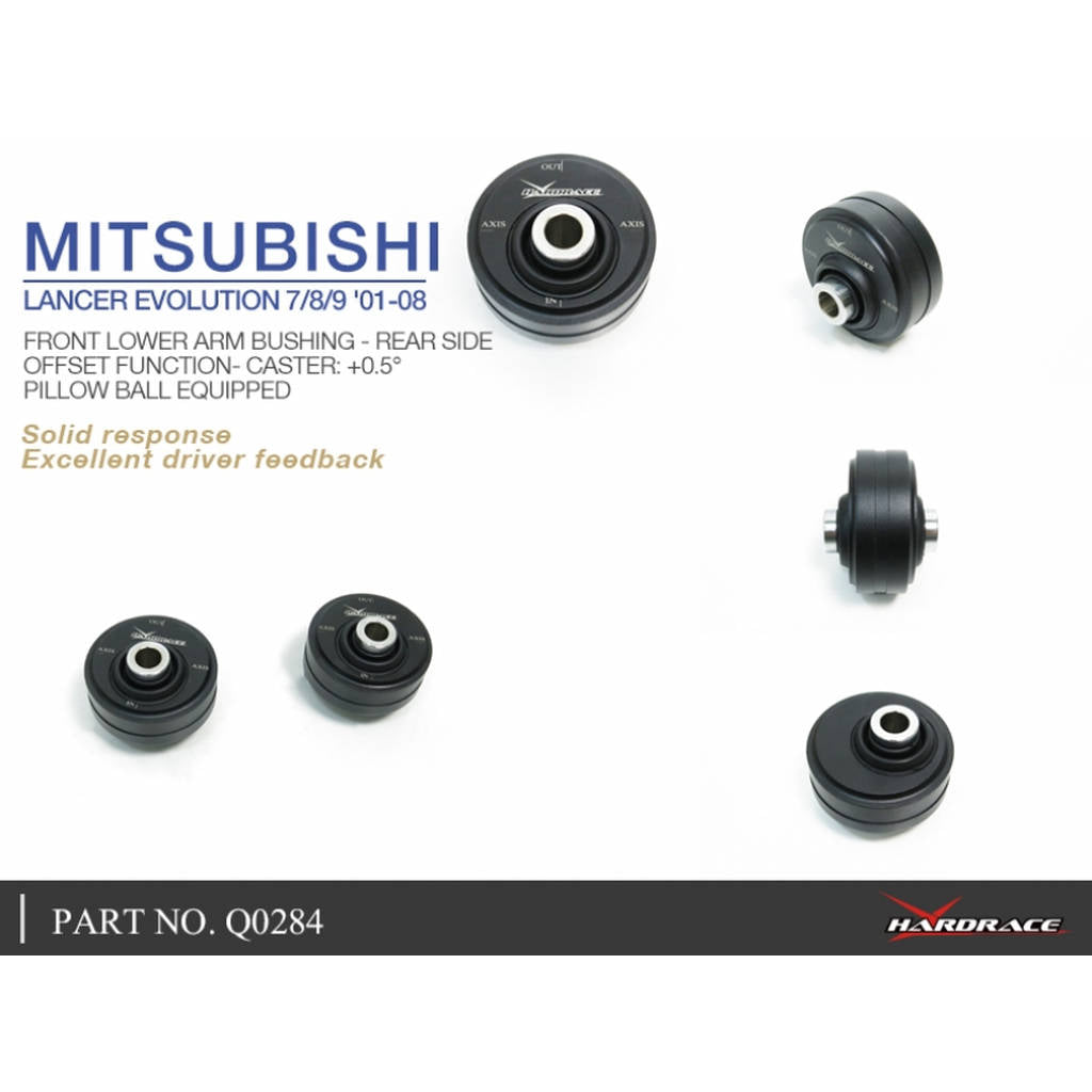 HARDRACE Q0284 PILLOW BALL BUSHING MITSUBISHI LANCER EVO 01-08 Photo-4