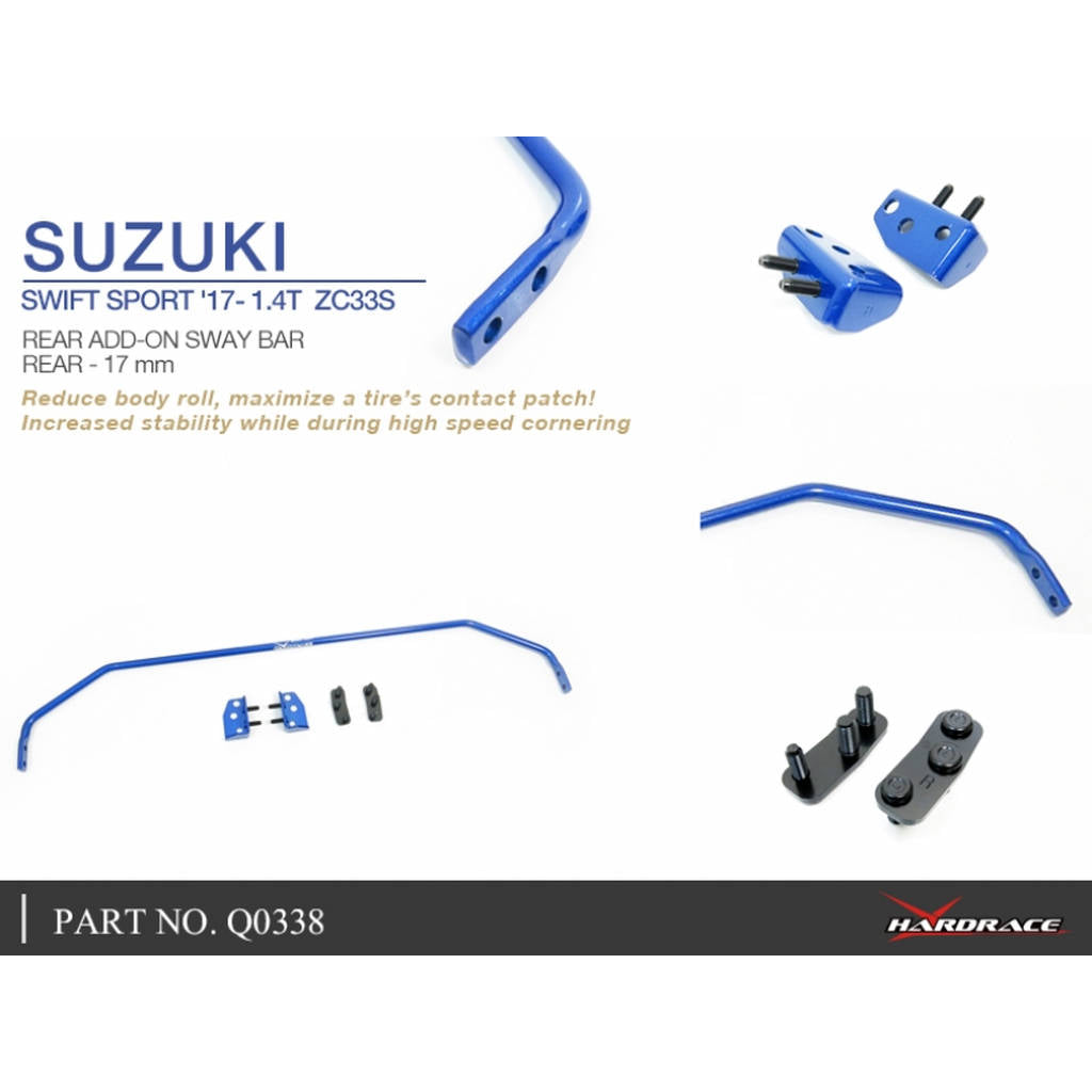 HARDRACE Q0338 SWAY BAR SUZUKI SWIFT ZC33S 17- Photo-4