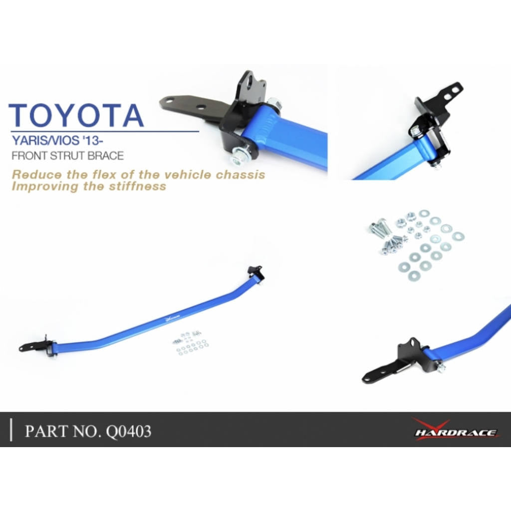 HARDRACE Q0403 BODY REINFORCED BAR TOYOTA YARIS XP150 13- Photo-6
