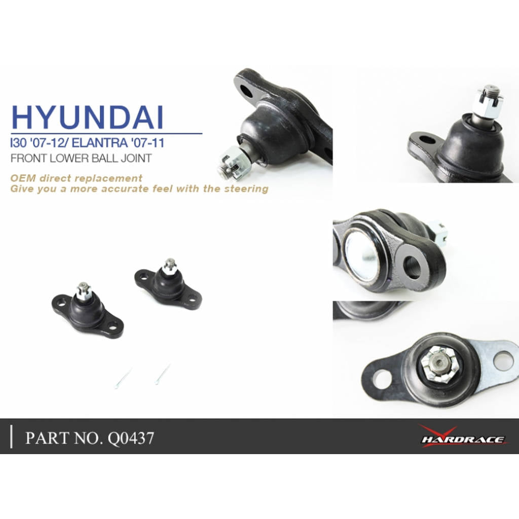 HARDRACE Q0437 UPGRADE BALL JOINT HYUNDAI HYUNDAI I-30 07-12 Photo-4