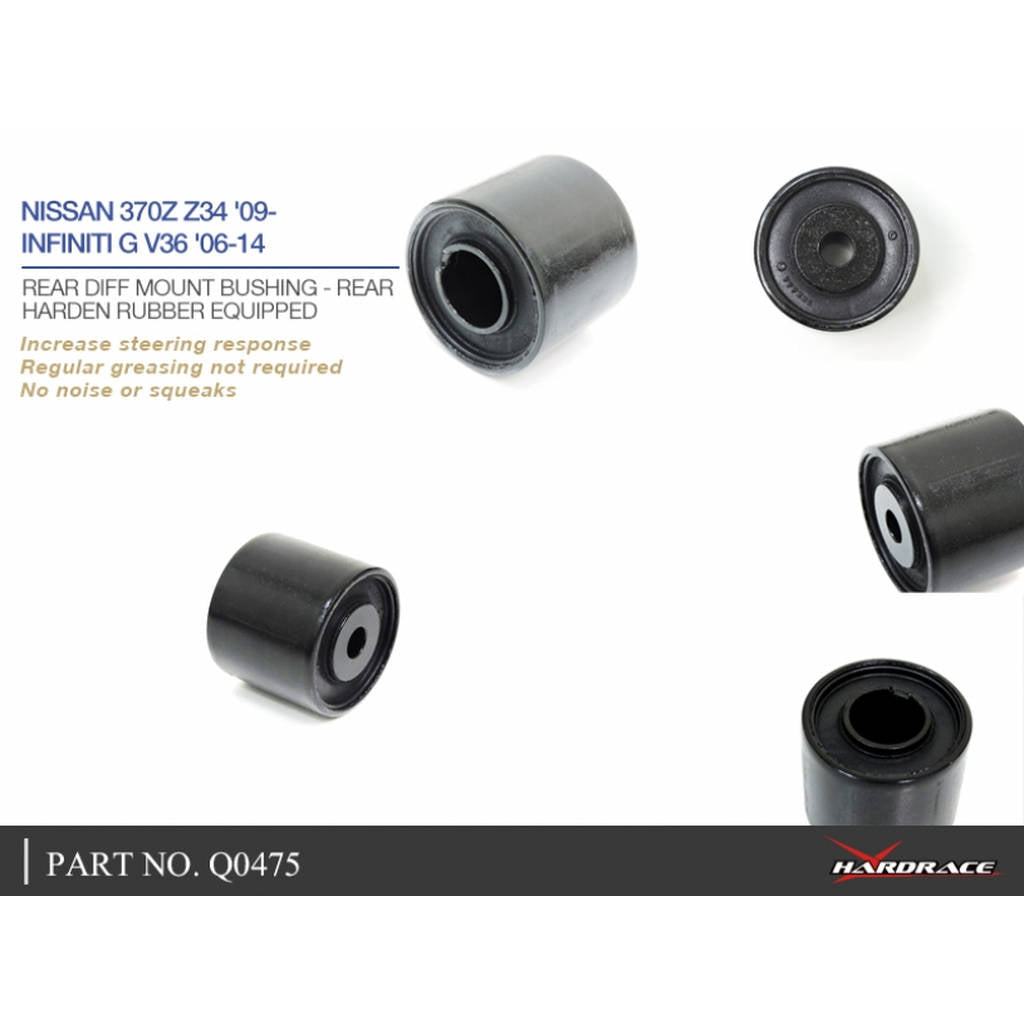 HARDRACE Q0475 HARDEN RUBBER BUSHING NISSAN 370Z Z34 09- Photo-6