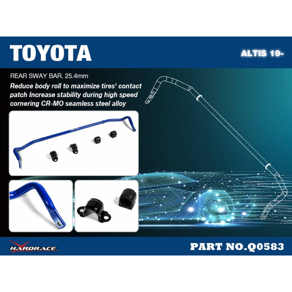 HARDRACE Q0583 SWAY BAR TOYOTA ALTIS E210/TNGA 18- Photo-1