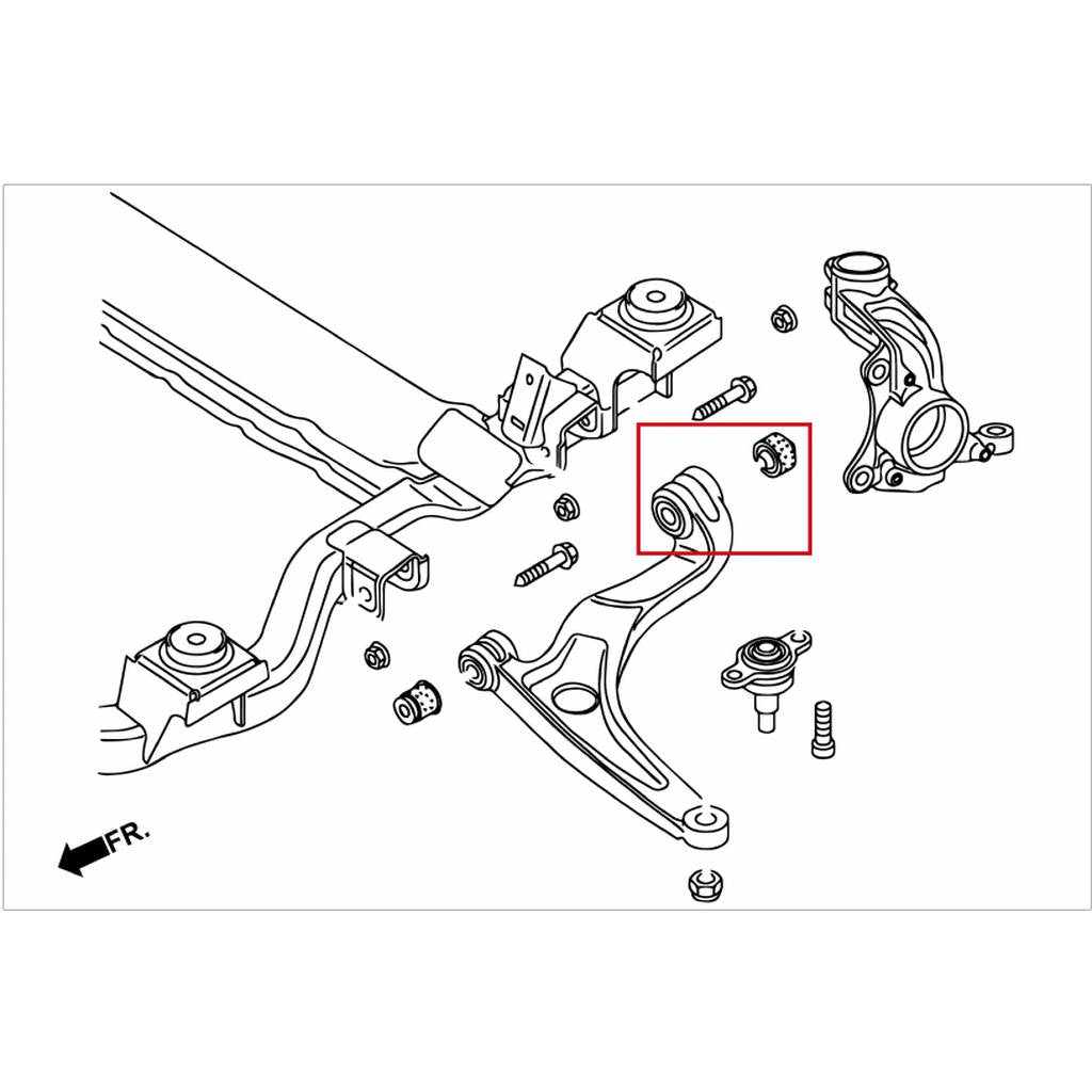 HARDRACE Q0661 HARDEN RUBBER BUSHING VW VW T5 T5 03-16 Photo-5
