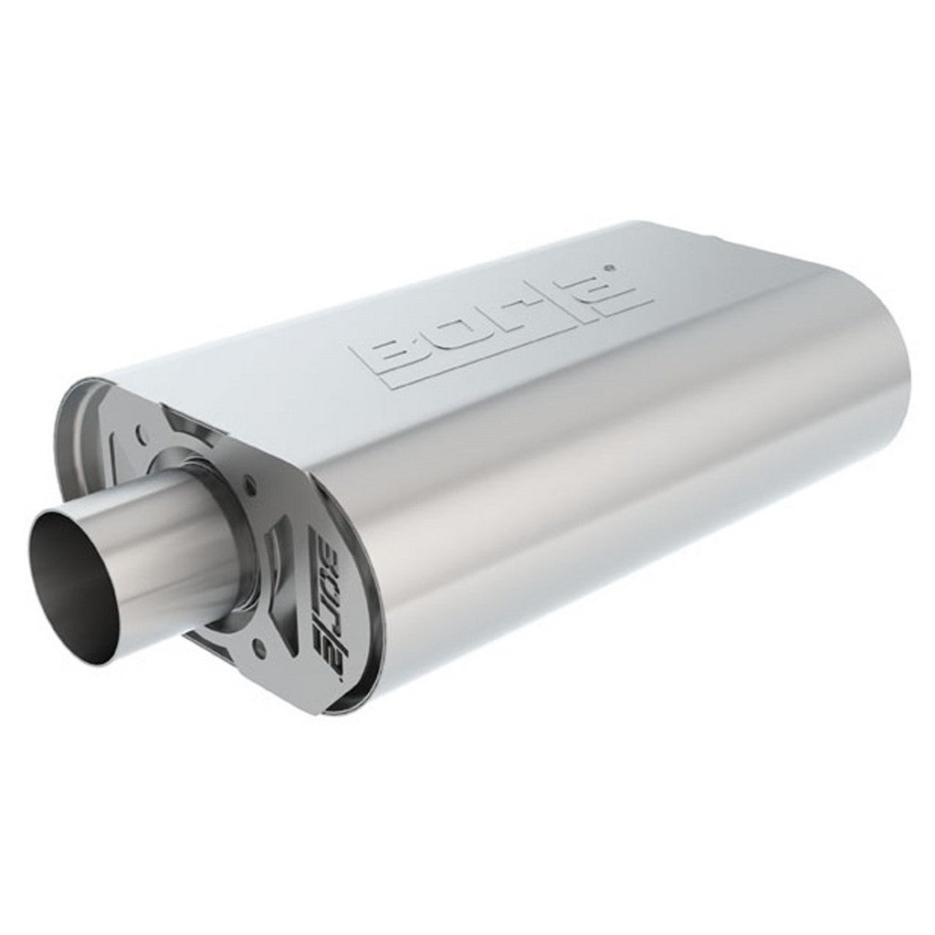 BORLA 400849 Crate Mufflers S-Type 2.25" x 2.25" GM Stock 283 / 327 / 350 CID Photo-0