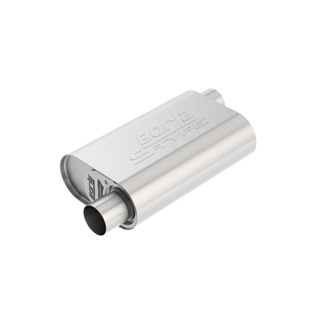 BORLA 400773 Crate Mufflers S-Type 2.5" x 2.5" GM Hot 350, 383 CID Photo-0