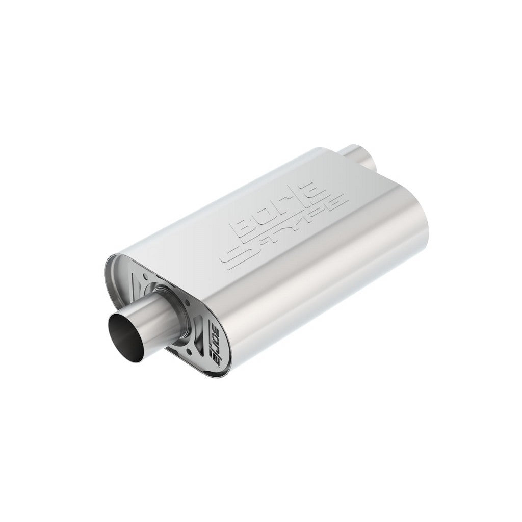 BORLA 400819 Crate Mufflers S-Type 2.5" x 2.5" GM Hot 350, 383 CID Photo-0