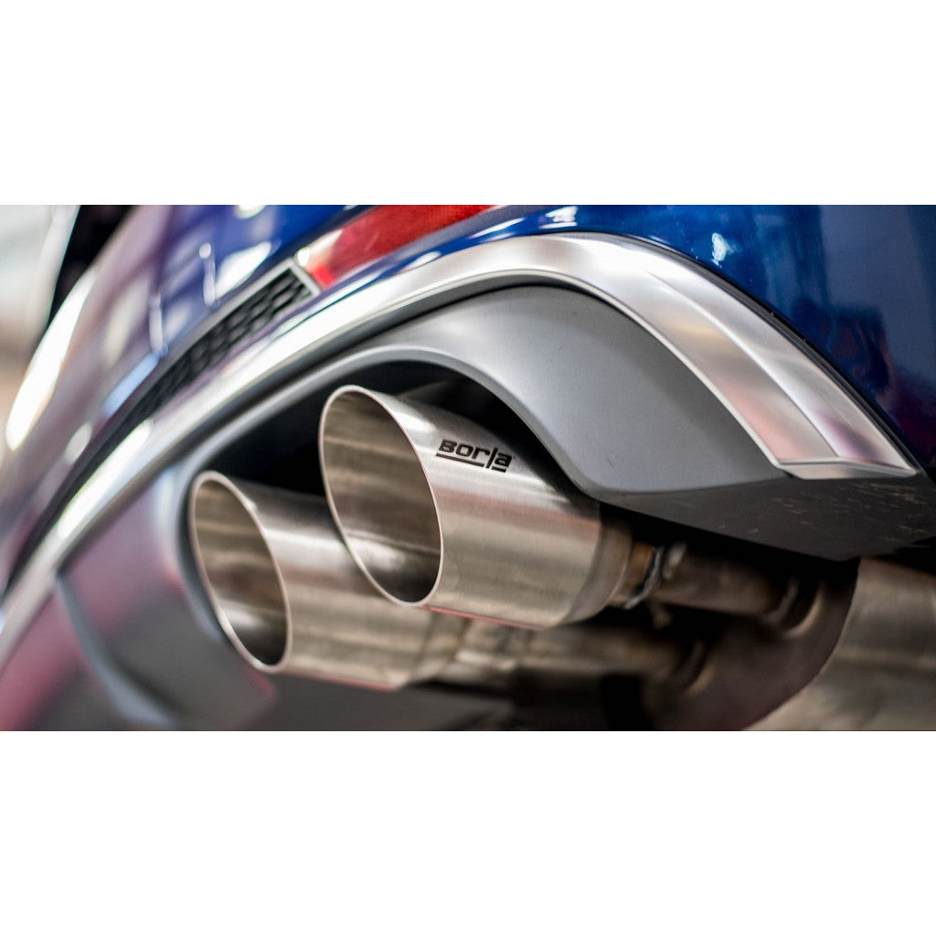 BORLA 140749SB Cat-Back "S-Type" 2.5", 1.75" D RD RL AC 3.5" RD x 5" AUDI S5 Sportback 3.0L Turbo AT Photo-2