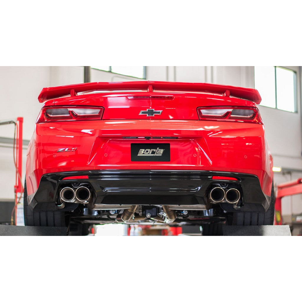 BORLA 140726 Cat-Back "S-Type" 3" D RD RL AC 4" RD x 6.25" CHEVROLET CAMARO ZL1 / 1LE 6.2L V8 AT / MT Photo-1