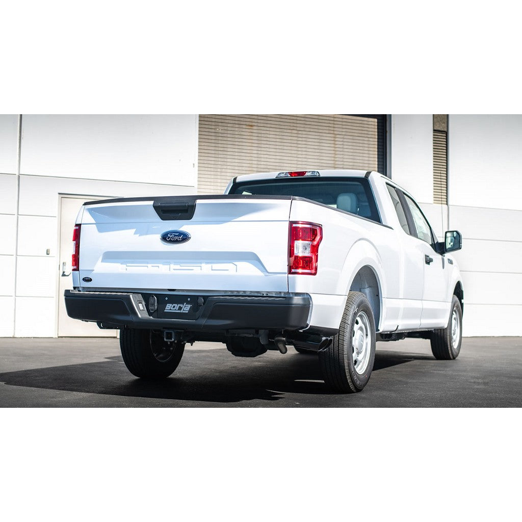BORLA 140617BC Cat-Back "Touring" 3", 2.25" D RD RL AC 4" RD x 12" FORD F-150 TRUCKS 2.7L / 3.5L V6 Ecoboost / 5.0L V8 AT / MT Photo-1