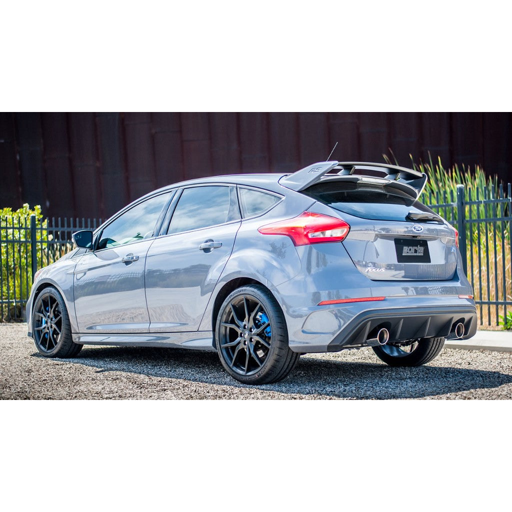 BORLA 140702 Cat-Back "S-Type" 3", 2.25" S RD RL AC 4" RD x 8" FORD FOCUS RS 2.3L MT AWD 5DR hatchback 16-18 Photo-1