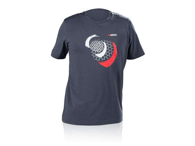 AKRAPOVIC 801761 Lifestyle T-shirt Mesh Men's Blue-Grey XL Photo-0