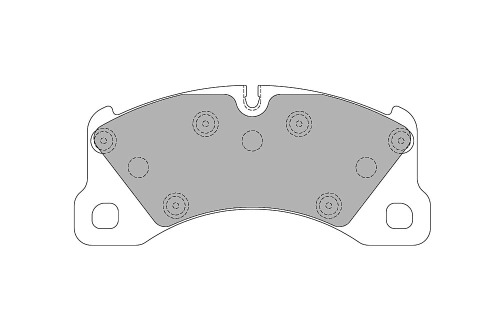 FERODO FCP4064H Front Brake Pads DS2500 for PORSCHE Cayenne (9YA) / Macan (95B) / Panamera (970) Photo-0