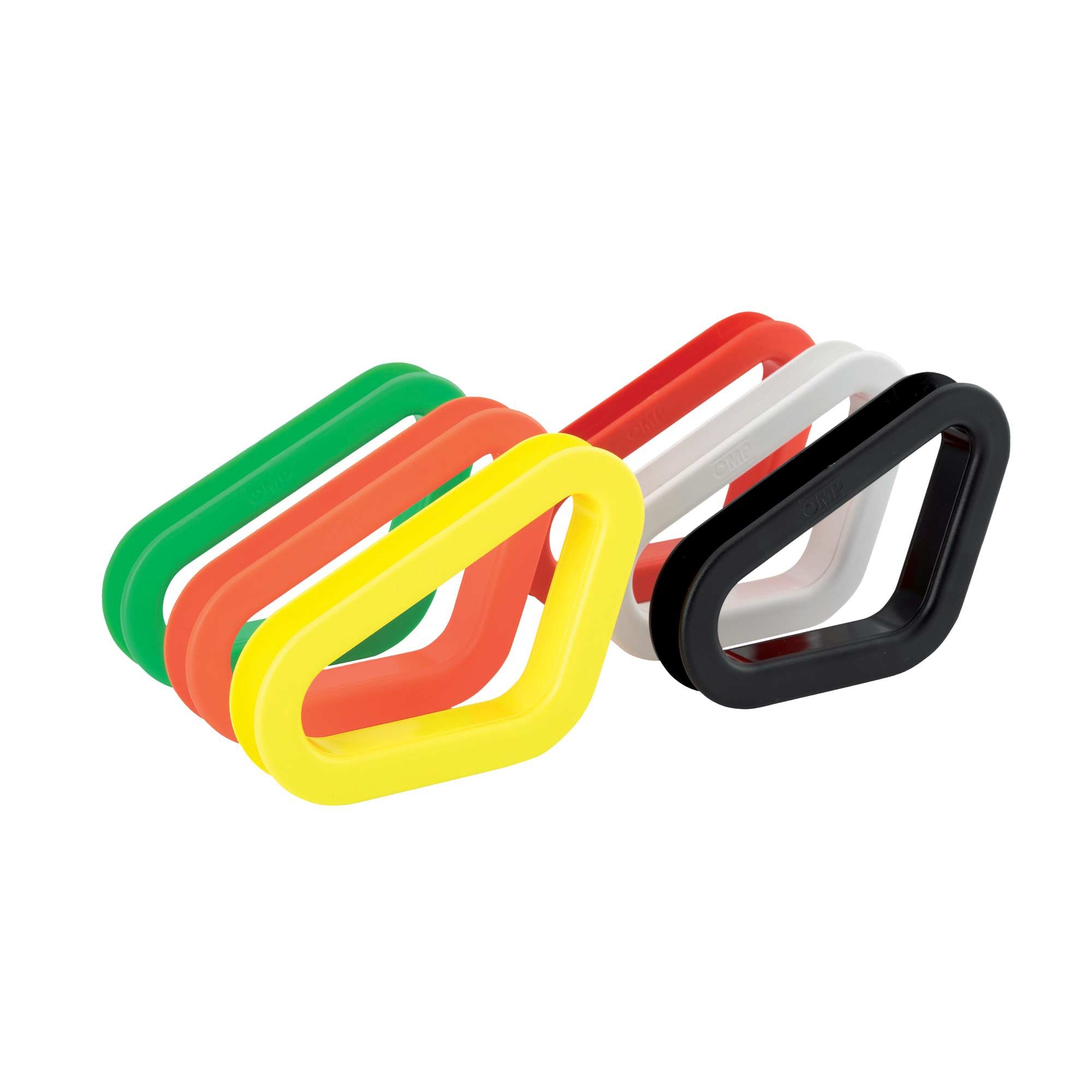 OMP HC0-0931-061 (HC/931/R) PLASTIC KIT FOR SEAT'S HARNESS SLOTS (LATERAL). RED. Photo-0