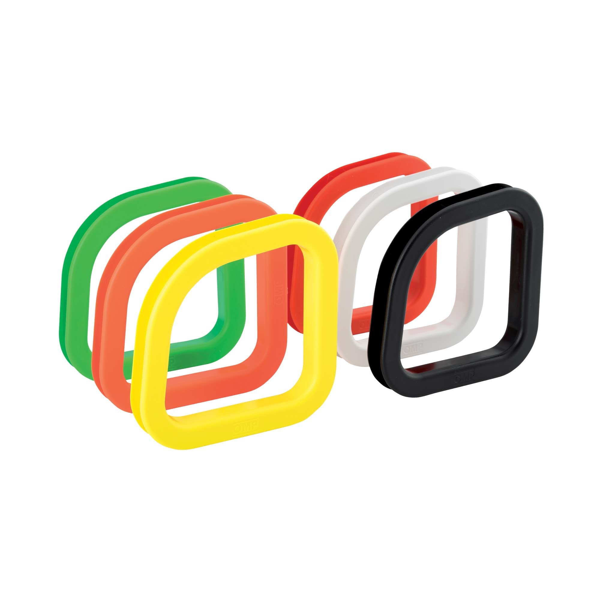 OMP HC0-0930-020 (HC/930/W) PLASTIC KIT FOR SEAT'S HARNESS SLOTS (SHOULDER). WHITE. Photo-0