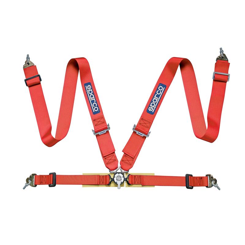 SPARCO 04716M1RS Harness belts SPORT H-4, 4 points, FIA 8854-1998, 3+2", red Photo-0