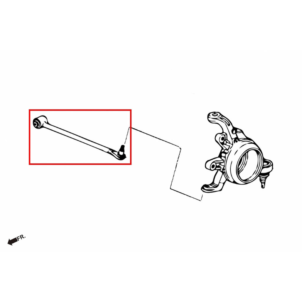 HARDRACE 6426-S Rear lower levers (straight) for HONDA S2000 AP1 / 2 Photo-1