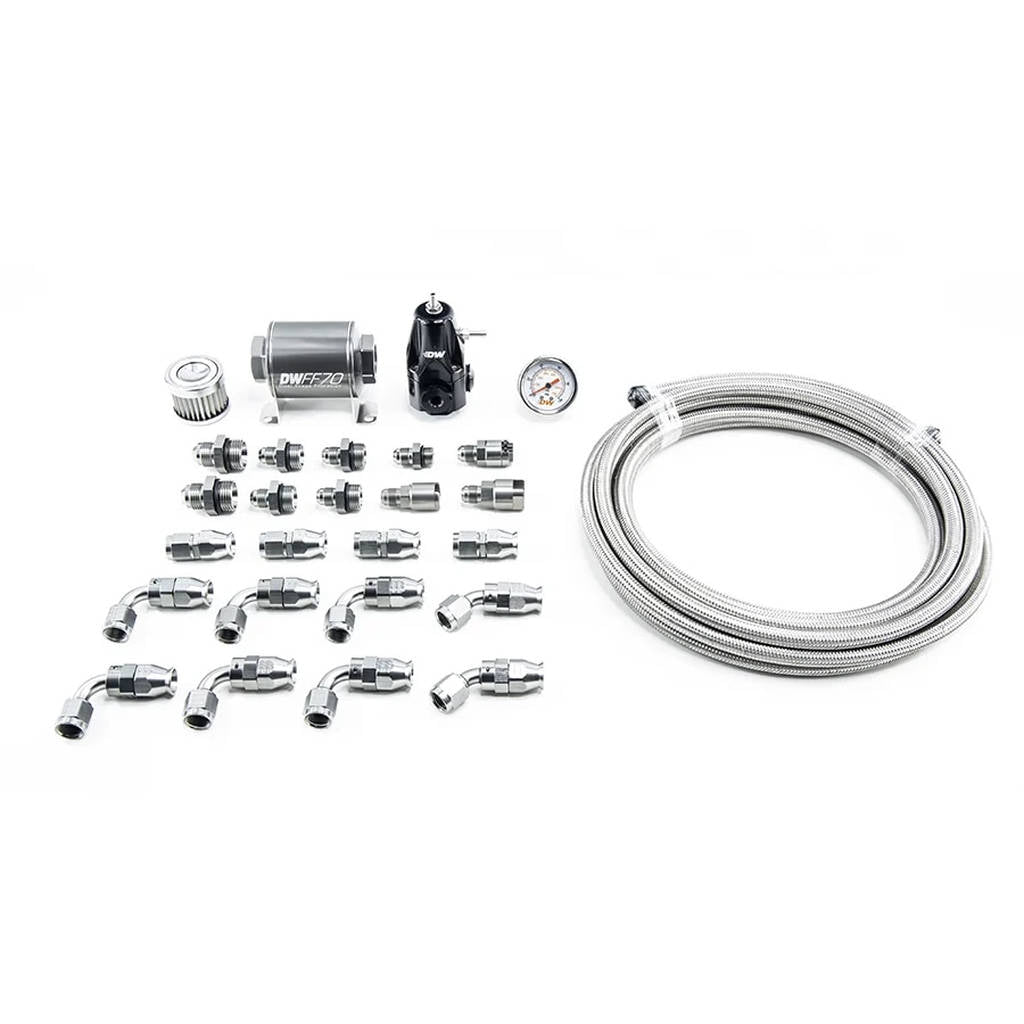 DEATSCHWERKS 6-608 DW400 Pump Module Return Plumbing Kit SS PTFE for 2001-15 HONDA Civic Photo-0
