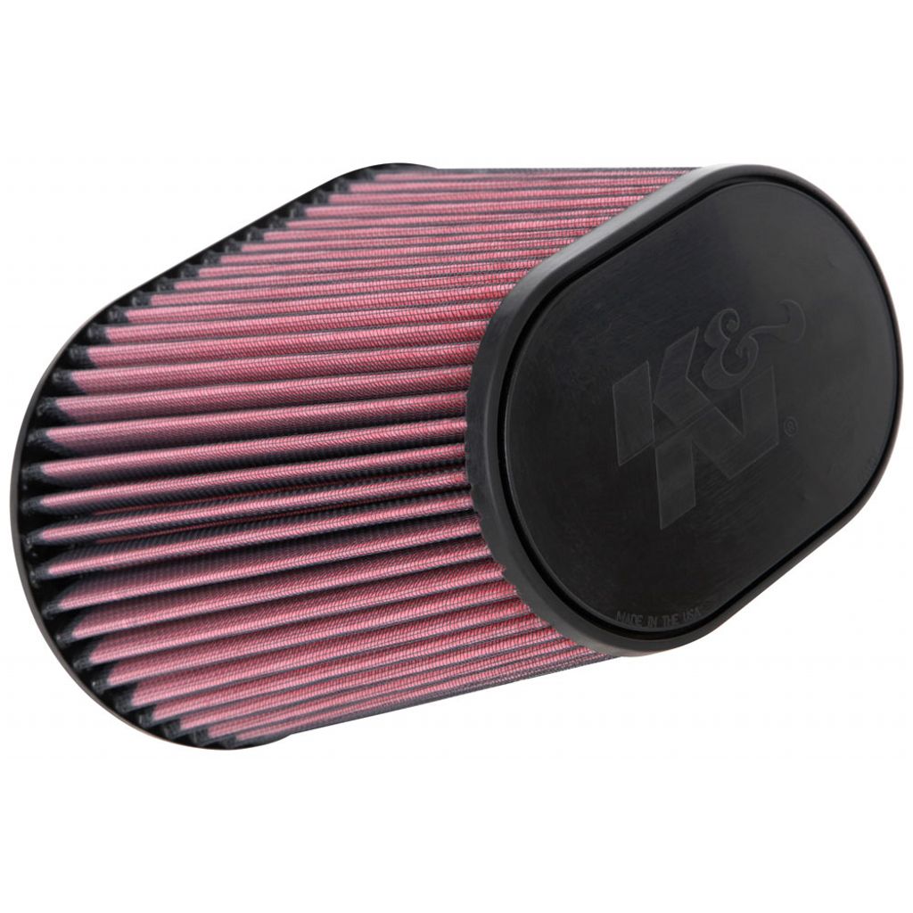 K&N RU-5292 UNIVERSAL Clamp-On Air Filter 7-1/4 X 4-3/4" OVAL FLG, 10 X 5-7/8"B, 6-3/4 X 4-1/2"T, 8-3/4"H Photo-0
