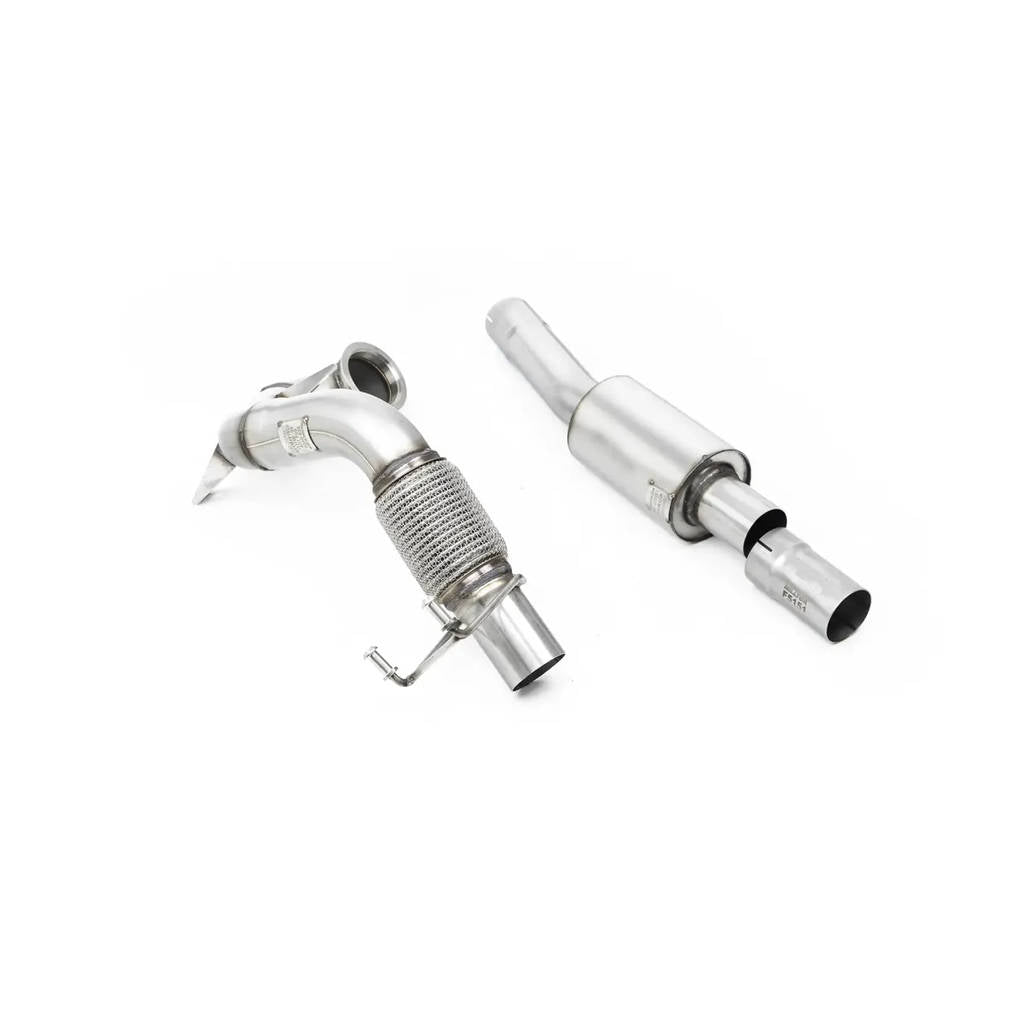 MILLTEK SSXVW565 Large-bore Downpipe and De-cat VW Polo GTI 2.0 TSI (AW - 5 Door) - Non GPF/OPF Models Only Photo-0