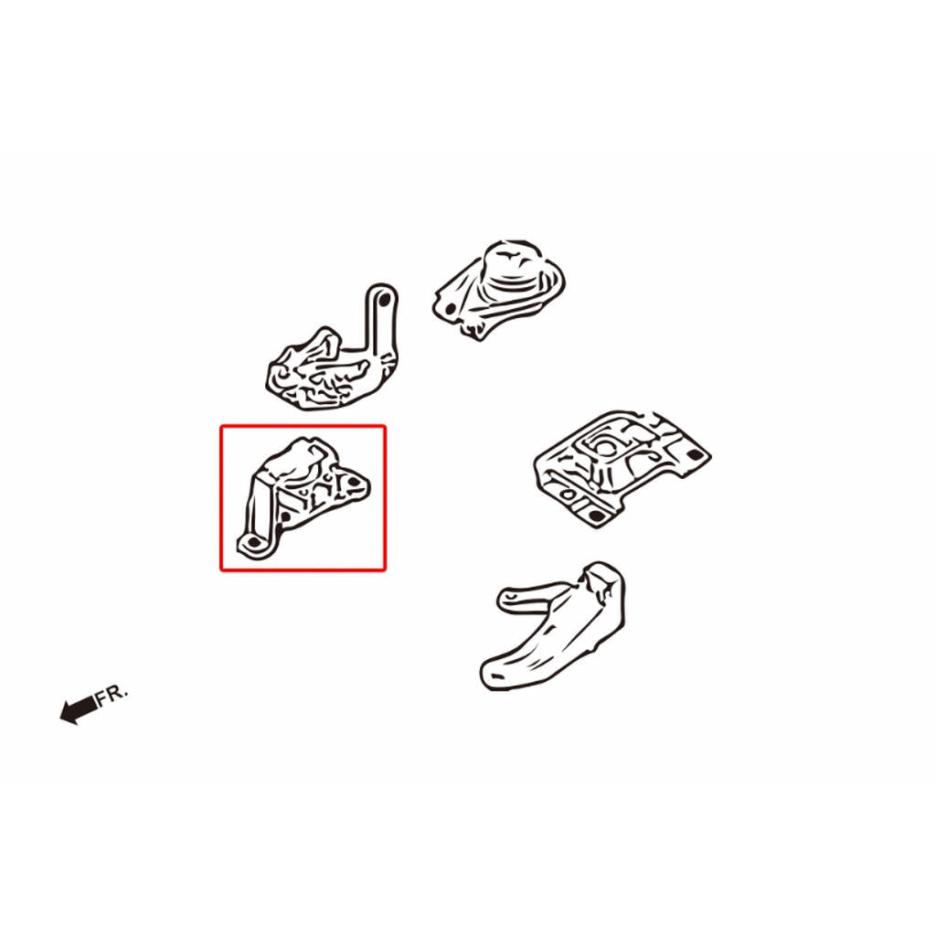 HARDRACE 6664 HARDEN ENGINE MOUNT RIGHT SIDE HARDEND RUBBER 1PC MAZDA 3 2.3L Photo-1