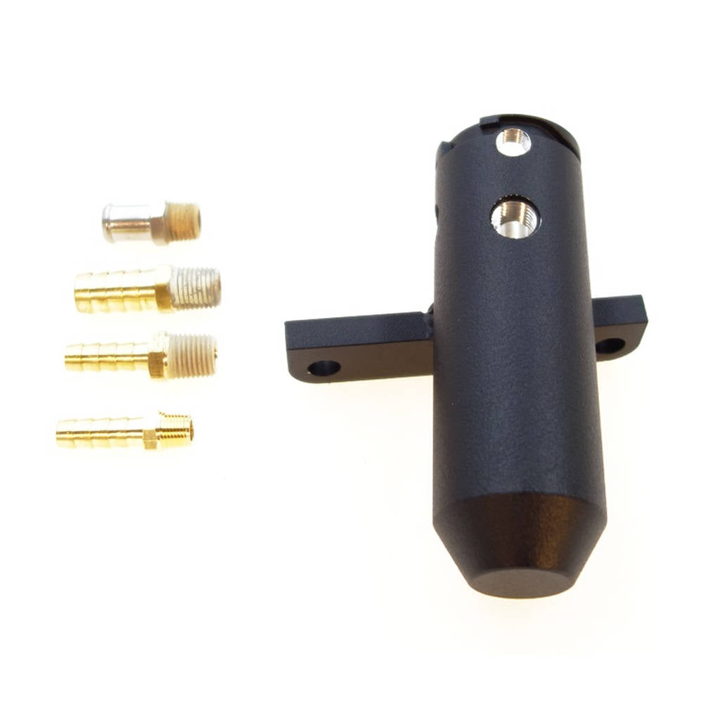 KILLER B Motorsport UTCRv2BA-B Upper (turbo) Coolant Reservoir SUBARU WRX (02-07) WRX STi (03-14) v2 Barbed Fittings Black Photo-1