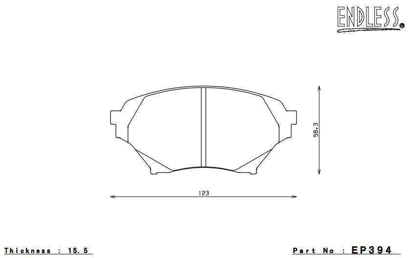 ENDLESS EP394MA45B Front brake pads MAZDA MX-5 Miata (02-05) Photo-0
