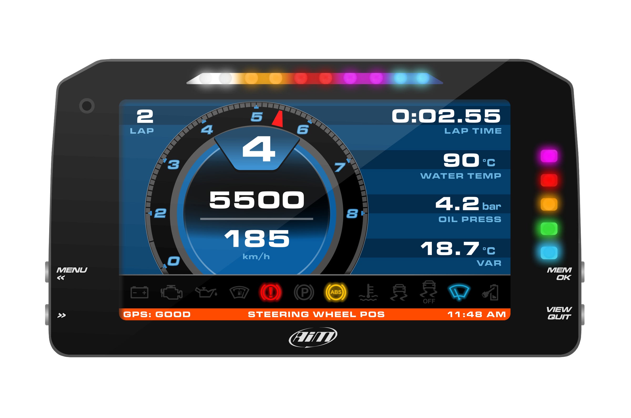 AIM XA6MXPA40R1 MXP + 4 m GPS Module Roof version + 37 pins standard harness Photo-0