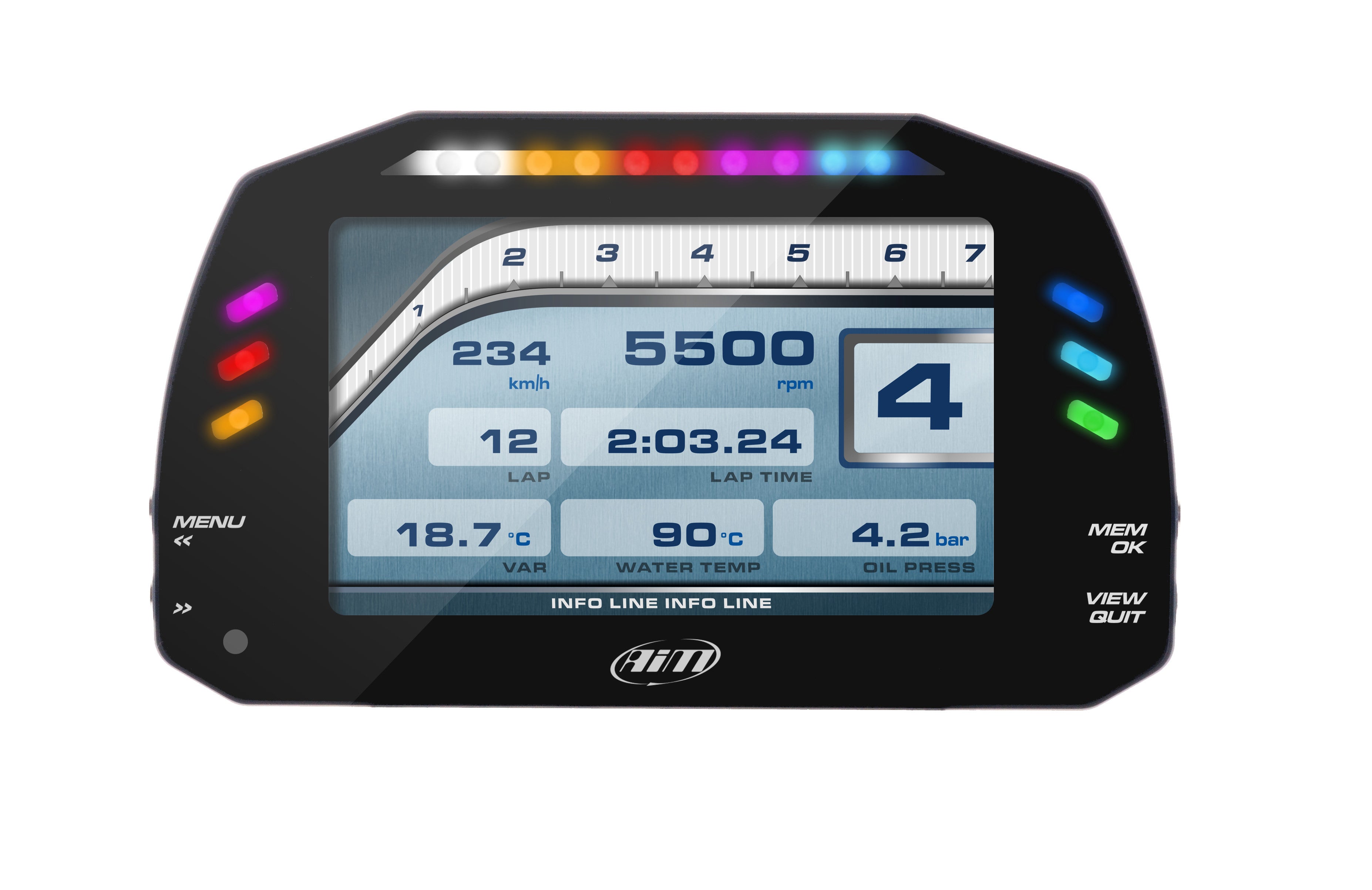 AIM XA3MXSST12A010 MXS 1.2 Strada with CAN + RPM cable (ECU) Photo-0