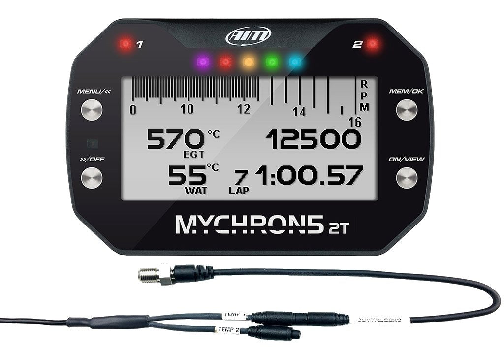 AIM X80M52TM1011 MyChron5 2T with TR M10 + 1 TC + 1 TR patch cable Photo-0