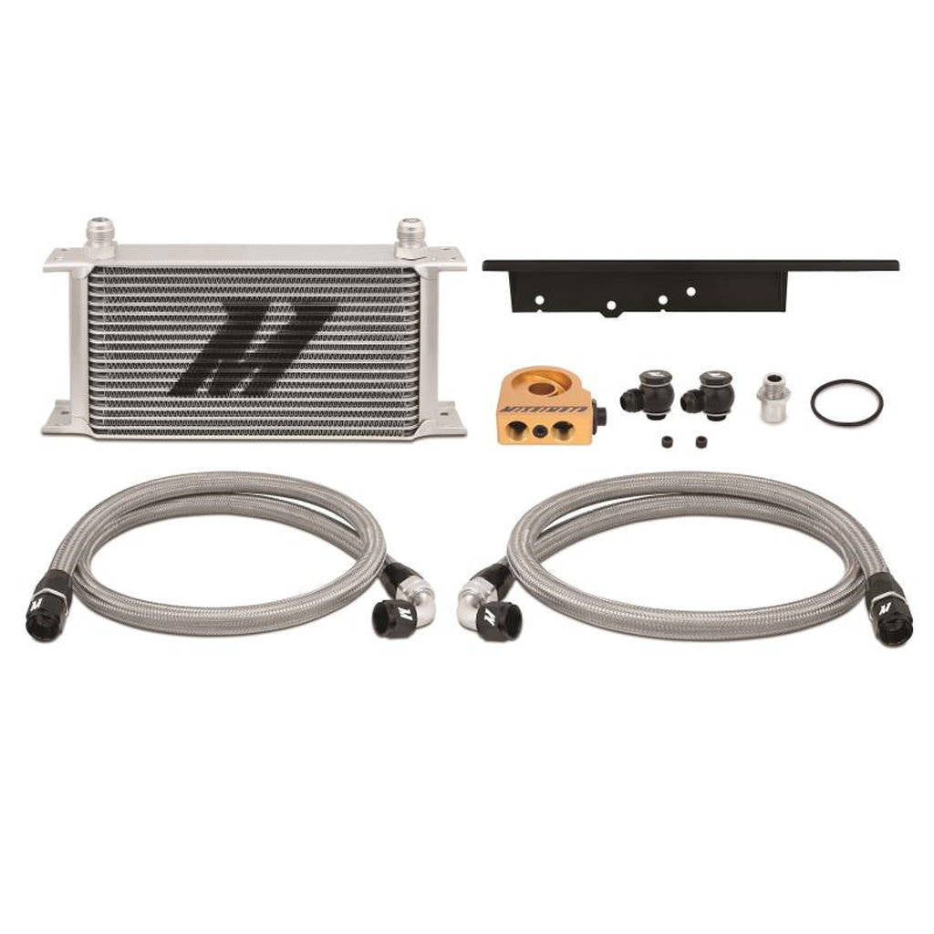 MISHIMOTO MMOC-350Z-03 Oil cooler kit for NISSAN Z33 350Z (Silver core with thermostat) Photo-0