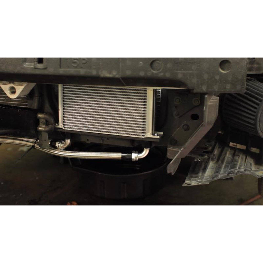 MISHIMOTO MMOC-350Z-03 Oil cooler kit for NISSAN Z33 350Z (Silver core with thermostat) Photo-1