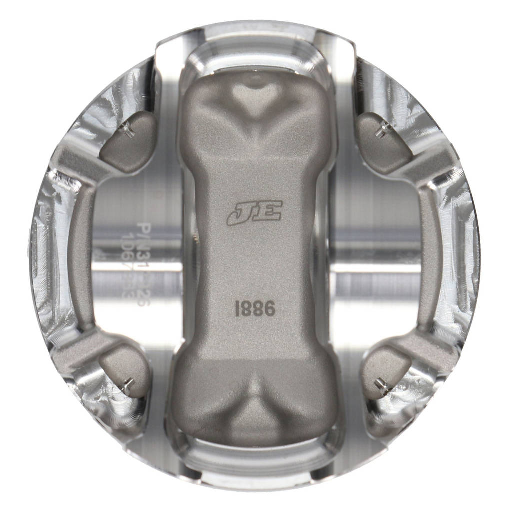 JE 367893 Piston Kit Ultra Series (86.25 mm Bore, 1.260 in. CH, -13.30 CC) for NISSAN SR Series Engine Photo-2