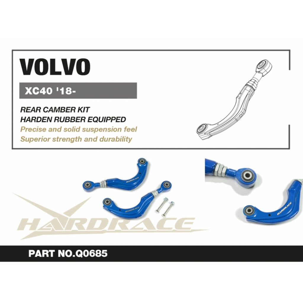 HARDRACE Q0685 REAR CAMBER KIT VOLVO XC40 '18-/LYNK&CO 01 '17- Photo-1