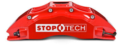 STOPTECH 82.874.6D00.71 BBK 1PC ROTOR, FRONT SLOTTED 380X35/ST65 RED TOYOTA LAND CRUISER '08 Photo-1