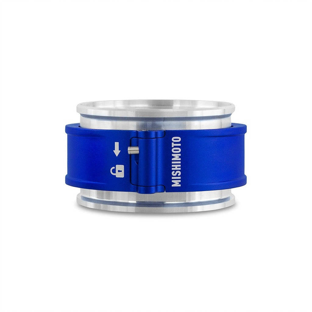 MISHIMOTO MMCLAMP-QD-30BL 3.0" Quick Release Clamp Assembly, Blue Photo-0