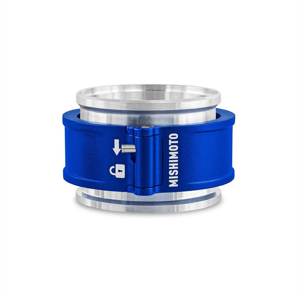 MISHIMOTO MMCLAMP-QD-25BL 2.5" Quick Release Clamp Assembly, Blue Photo-0
