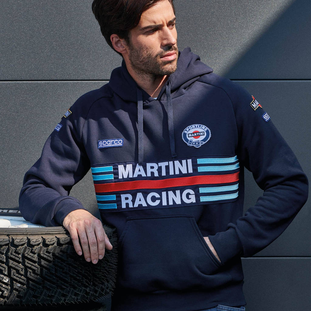 SPARCO 01279MRBM3L HOODIE MARTINI RACING, navy blue, size L Photo-2