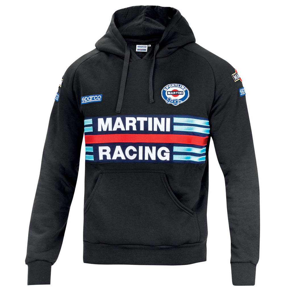 SPARCO 01279MRNR4XL HOODIE MARTINI RACING, black, size XL Photo-0