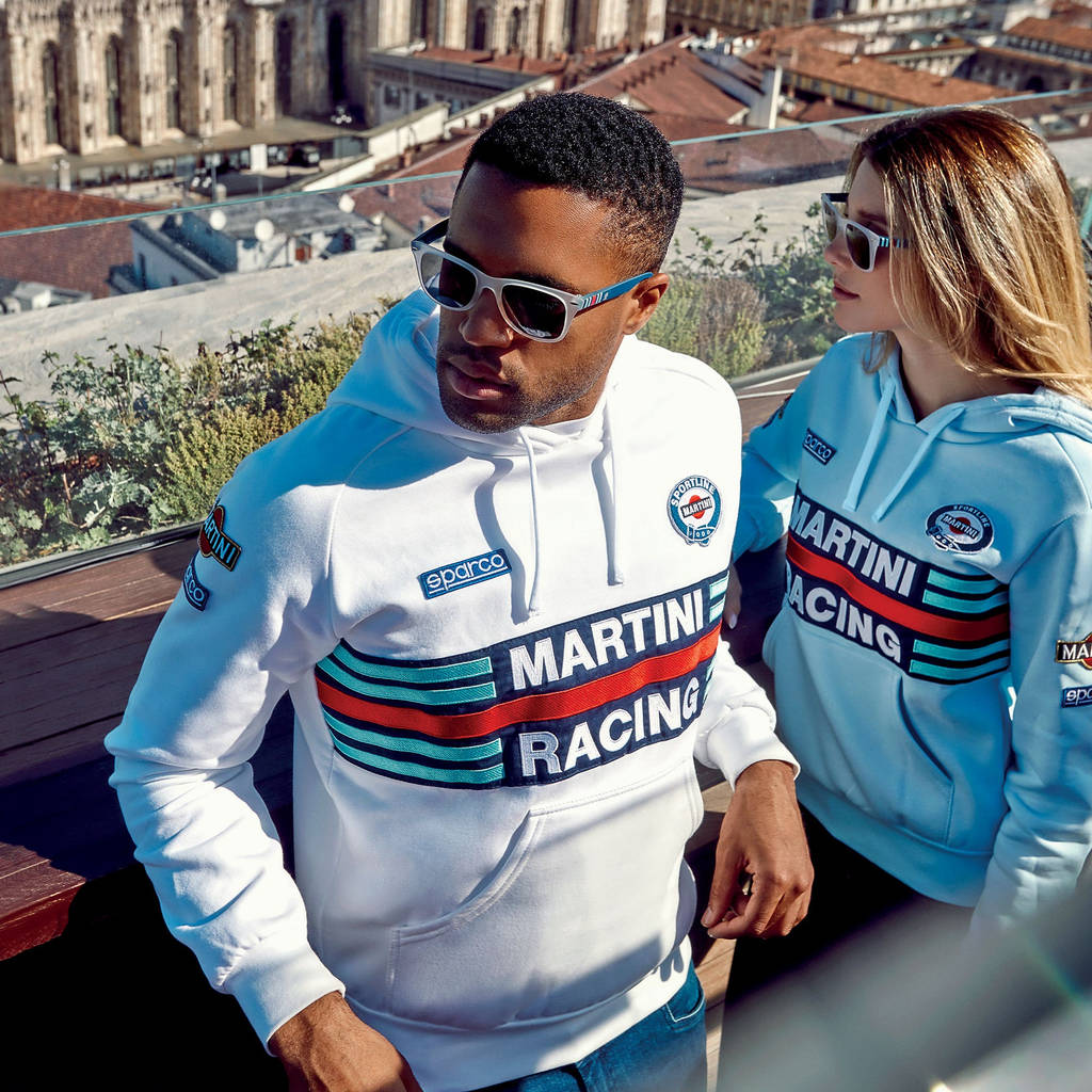 SPARCO 01279MRBI4XL HOODIE MARTINI RACING, white, size XL Photo-1