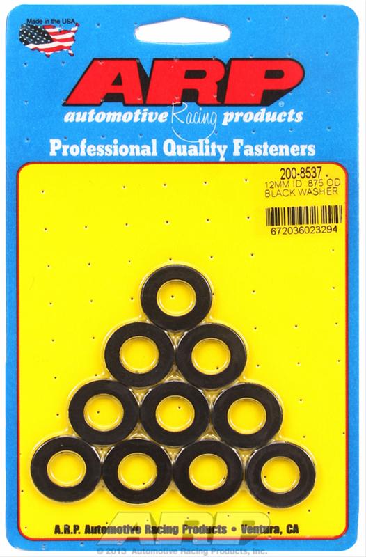 ARP 200-8537 Washer Kit M12 ID .875" OD black oxide washers Photo-0