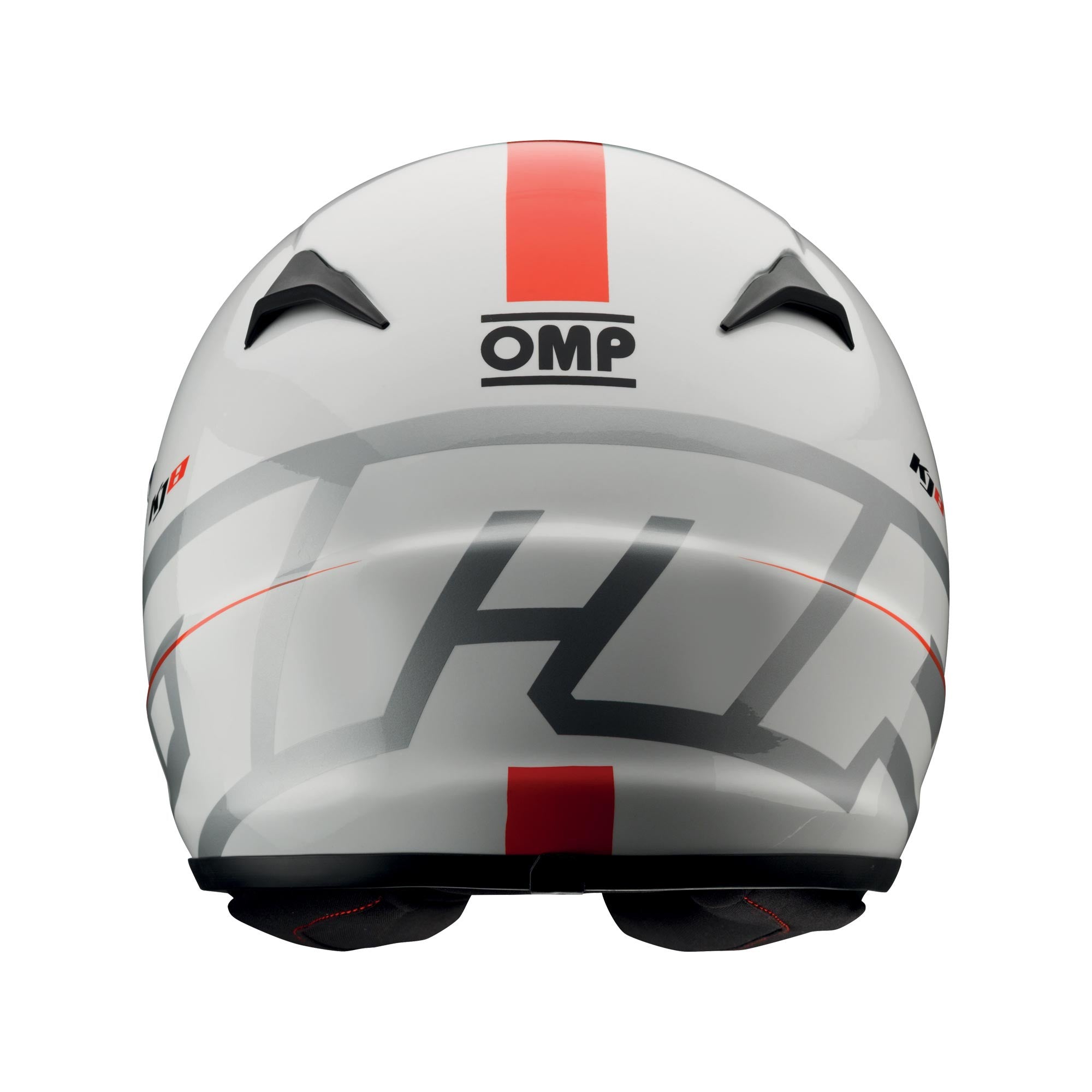 OMP SC0-0790-B01-020-M Full-Face Karting Helmet KJ8 Evo CMR, White (Iridium Visor), Size M Photo-2