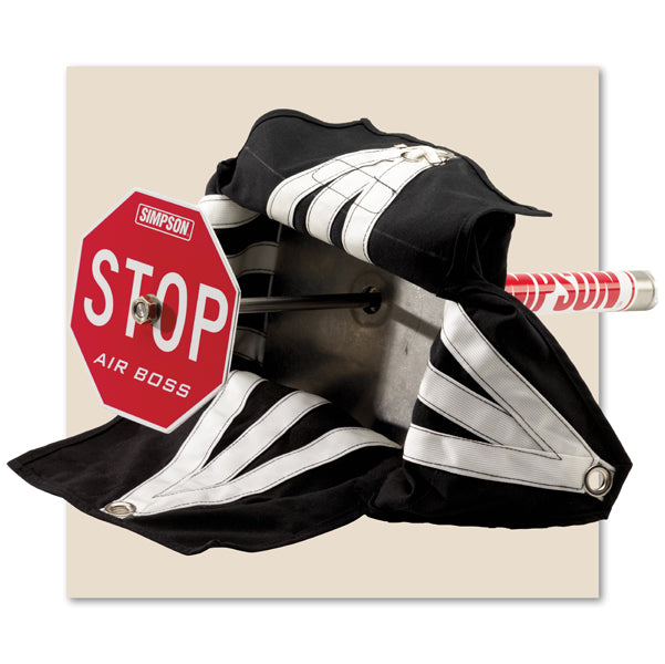 SIMPSON 42030BK Brake parachute 8-foot, Black (Air Boss 8 Chute-black) Photo-0