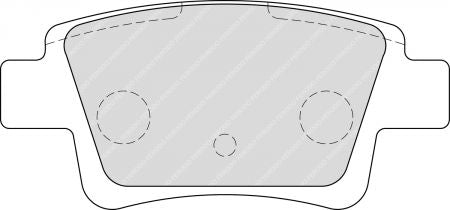 FERODO FCP1858H Rear Brake Pads DS2500 for FIAT Grande Punto / Punto Photo-0