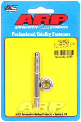 ARP 400-0302 Air Cleaner Stud Kit 5/16" x 2.700 SS Photo-0