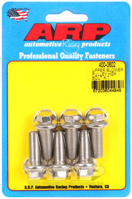 ARP 400-0602 Upper Blower Pulley Bolt Kit for Hex Photo-0