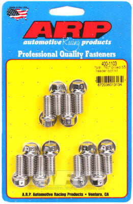 ARP 400-1103 Header Bolt & Stud Kit for Chevrolet Small Block. 0.750˝ UHL. drilled Photo-0