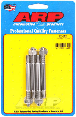ARP 400-2408 Carburetor Stud Kit 1-1/4˝ Moroso spacer. SS. hex Photo-0