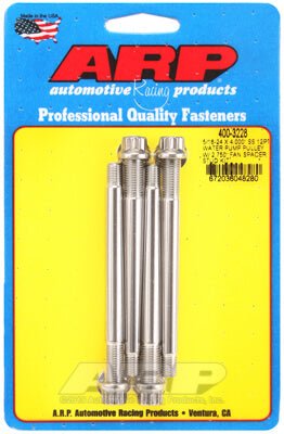 ARP 400-3228 Water Pump Pulley Stud Kit 5/16-24 X 4.000˝. ARP Stainless. polished. 12pt (fits 2.750˝ fan spacer) Photo-0