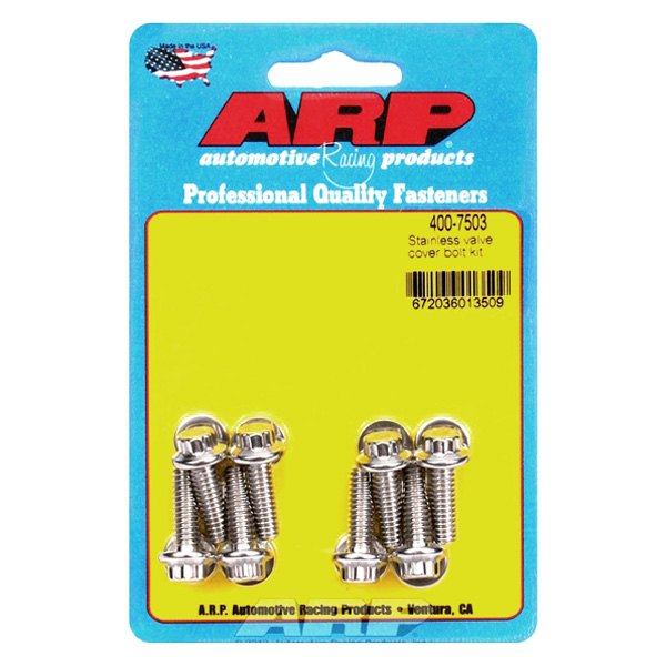 ARP 400-7503 Valve Cover Bolt Kit for Cast aluminum. SS. 12pt Photo-0