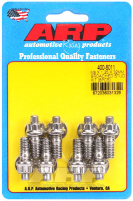 ARP 400-8011 Accessory Stud Kit M8 X 1.25 X 32mm. broached. 8 pieces Photo-0